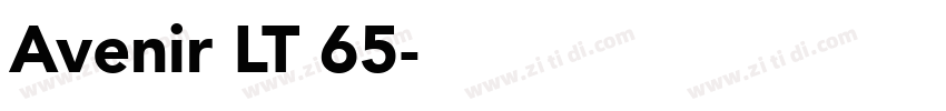Avenir LT 65字体转换